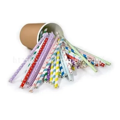 Ống hút giấy màu